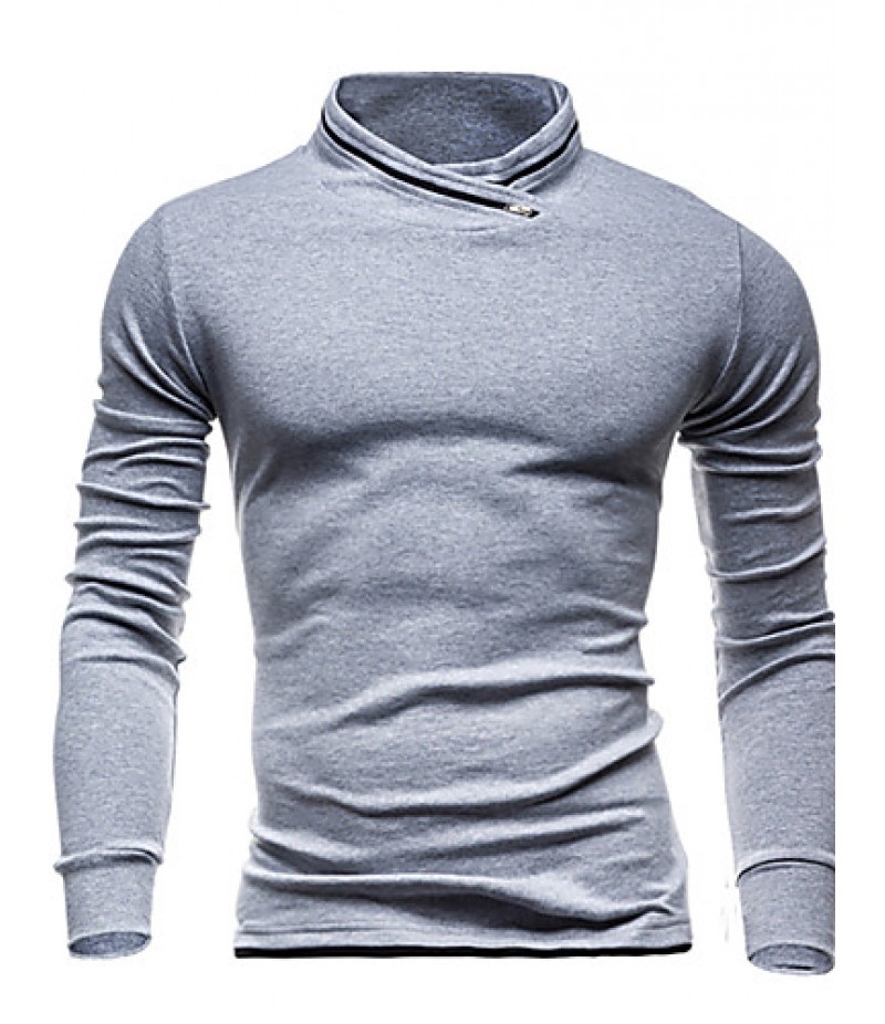 Men's Casual/Daily / Sports Simple / Active Regular HoodiesSolid