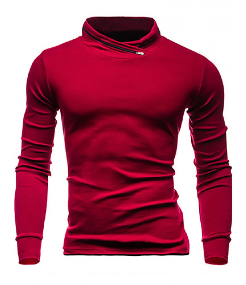 Men's Casual/Daily / Sports Simple / Active Regular HoodiesSolid