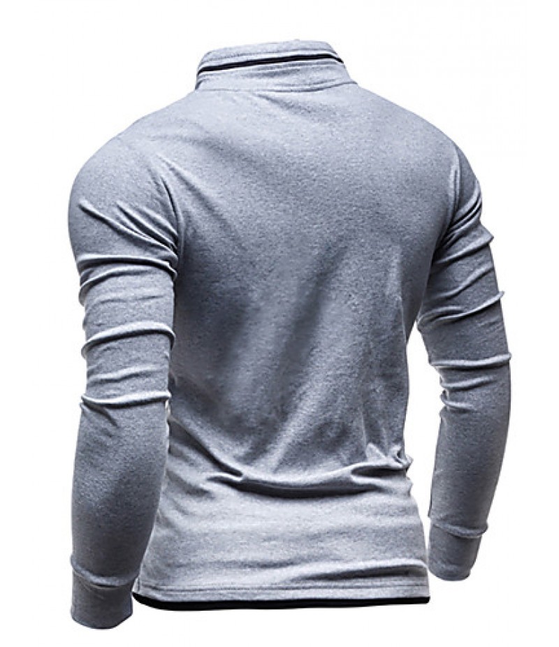 Men's Casual/Daily / Sports Simple / Active Regular HoodiesSolid