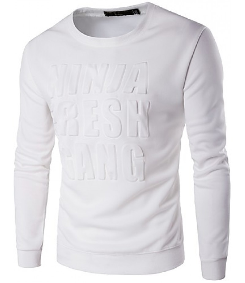 Men's Casual/Daily / Sports Simple / Active Regular Sweatshirt