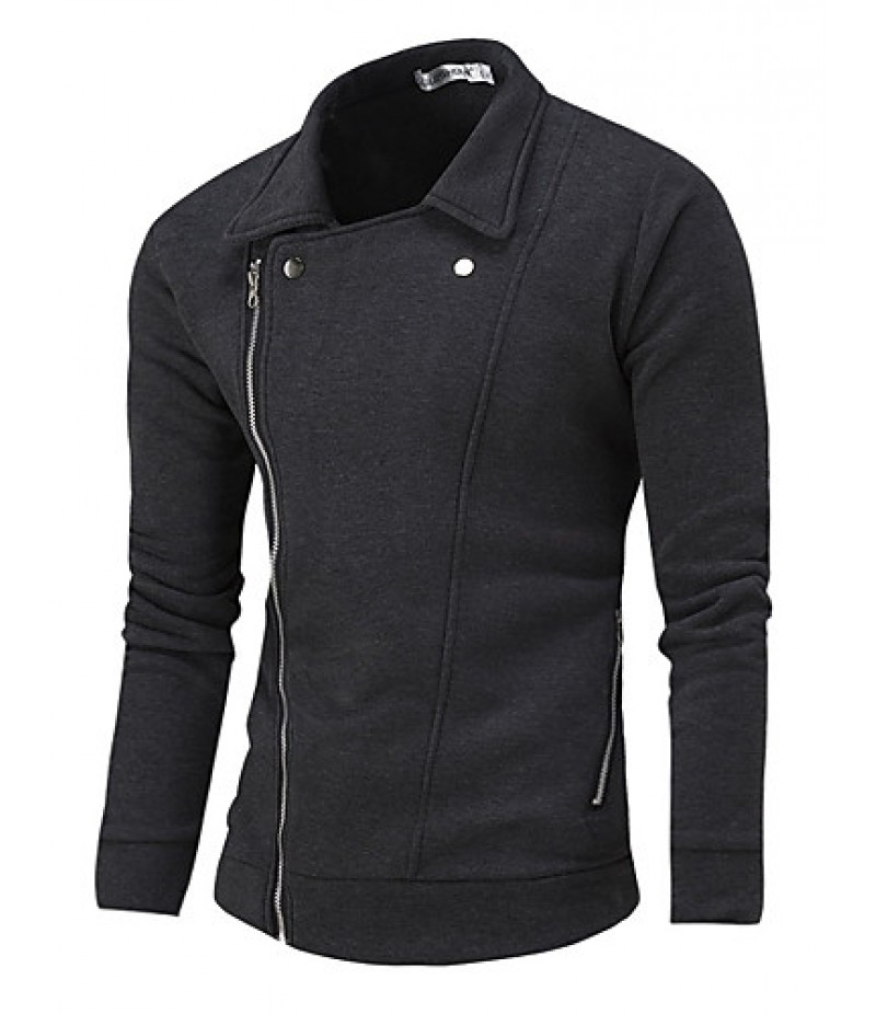 Men's Casual/Daily Active Regular HoodiesSolid/ / Polyester Spring / Fall Hot Sale Fashion High Quality