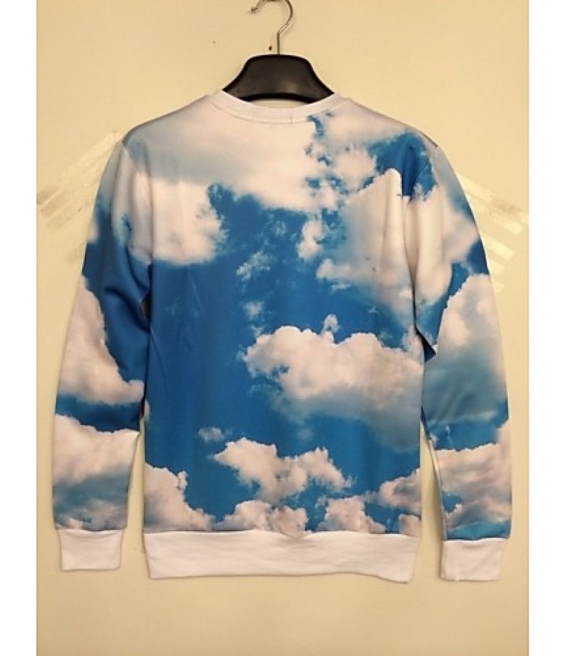 Men's Long Sleeve Hoodie & Sweatshirt,Cotton Print