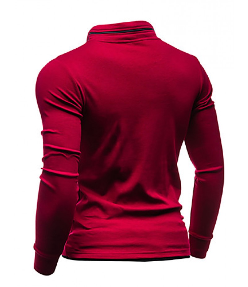 Men's Casual/Daily / Sports Simple / Active Regular HoodiesSolid