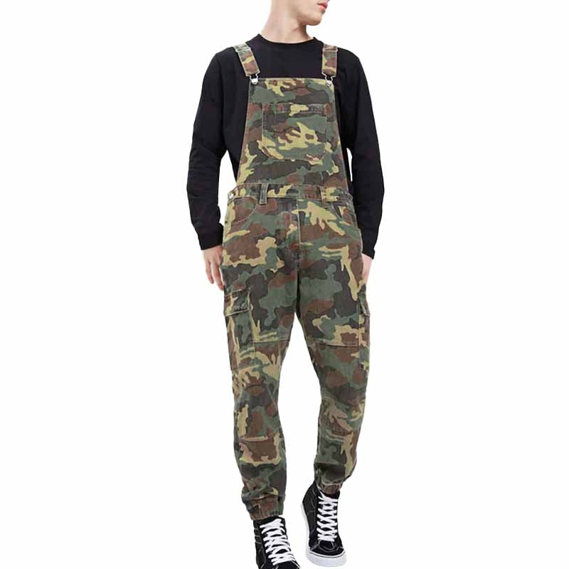 Men's Outdoor Tactical Camouflage Workwear Multi-pocket Overalls