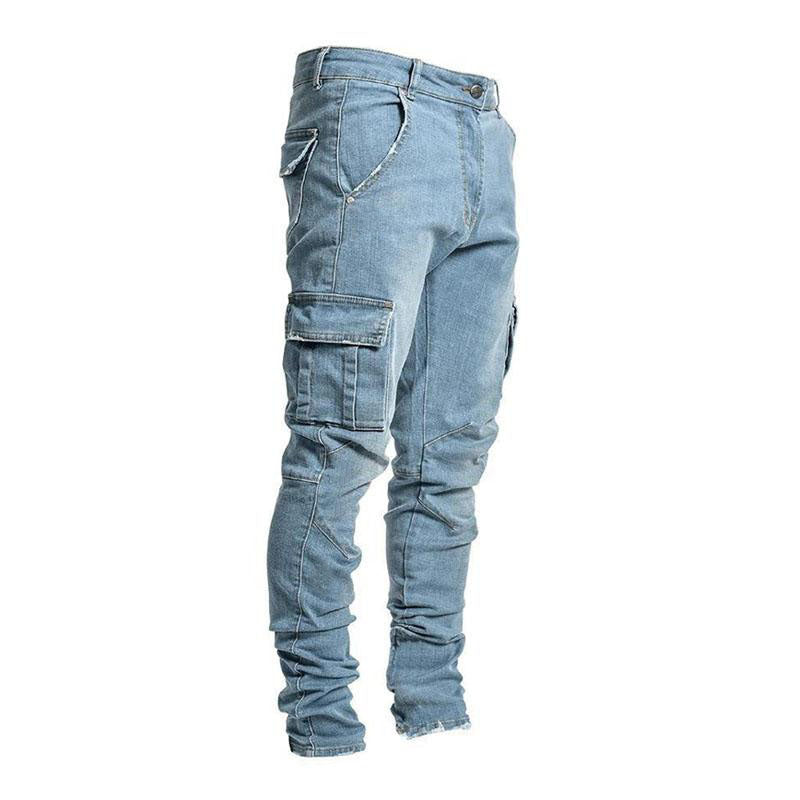 Men's Casual Pocket Skinny Jeans