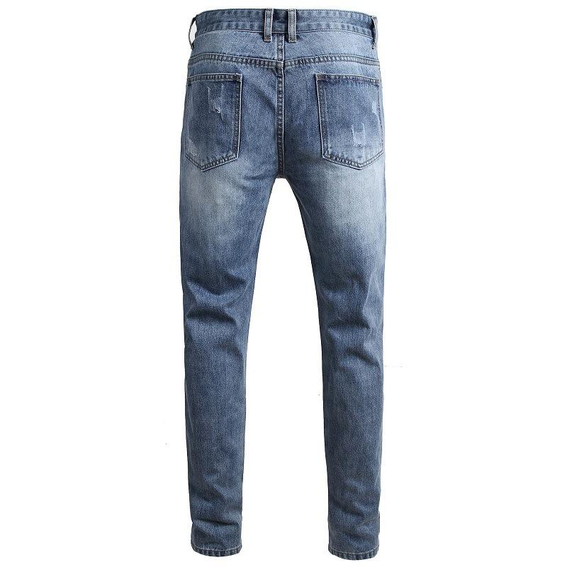 Men's Fashion Distressed Hole Slim Jeans