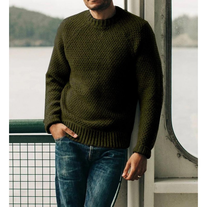 Men's Vintage Casual Round Neck Pullover Knitwear