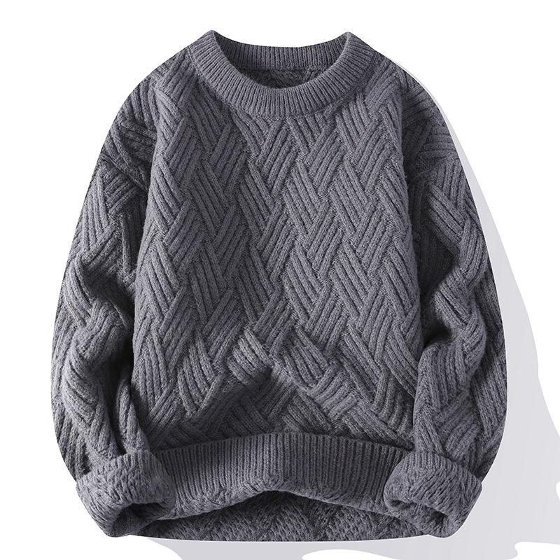 Men's Casual Twist Pullover Knitwear