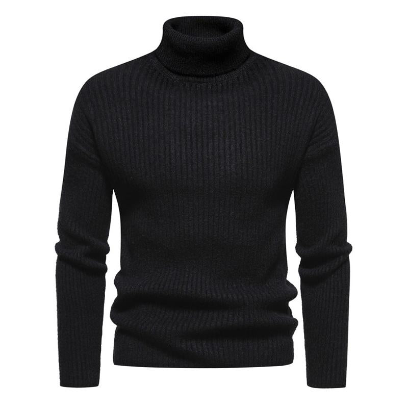 Men's Turtleneck Solid Color Sweater