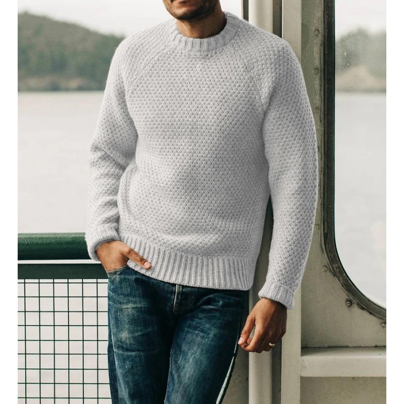 Men's Vintage Casual Round Neck Pullover Knitwear