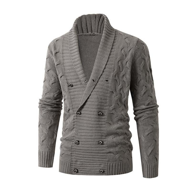 Men's Classic Vintage Slim Fit Button Thick Knit Cardigan