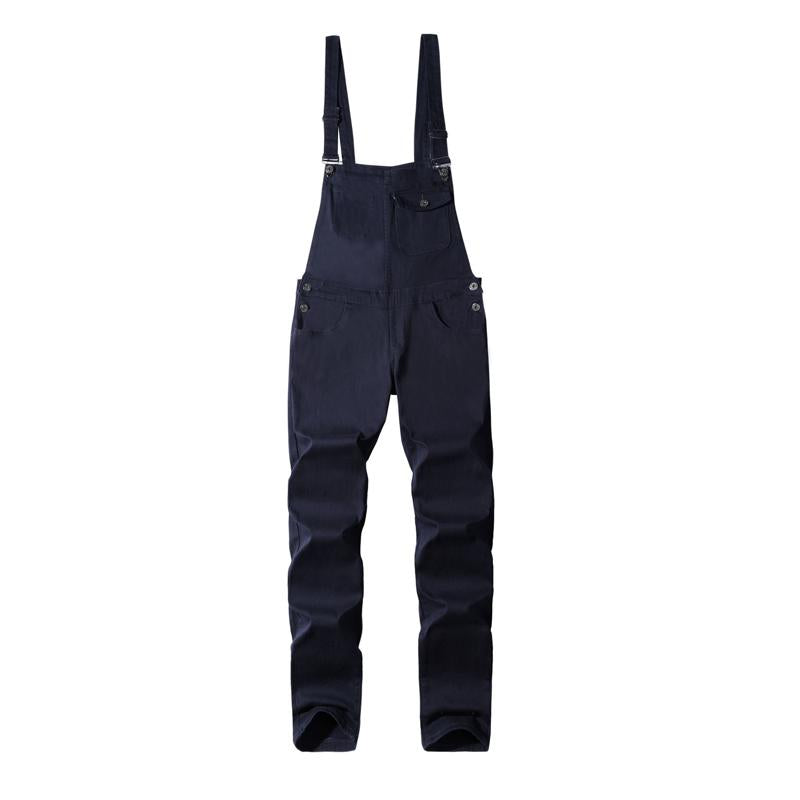 Men's Solid Color Slimming Jumpsuit