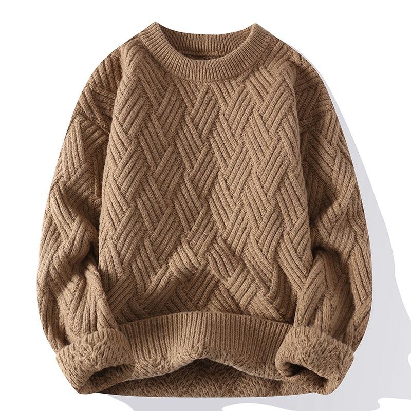 Men's Casual Twist Pullover Knitwear