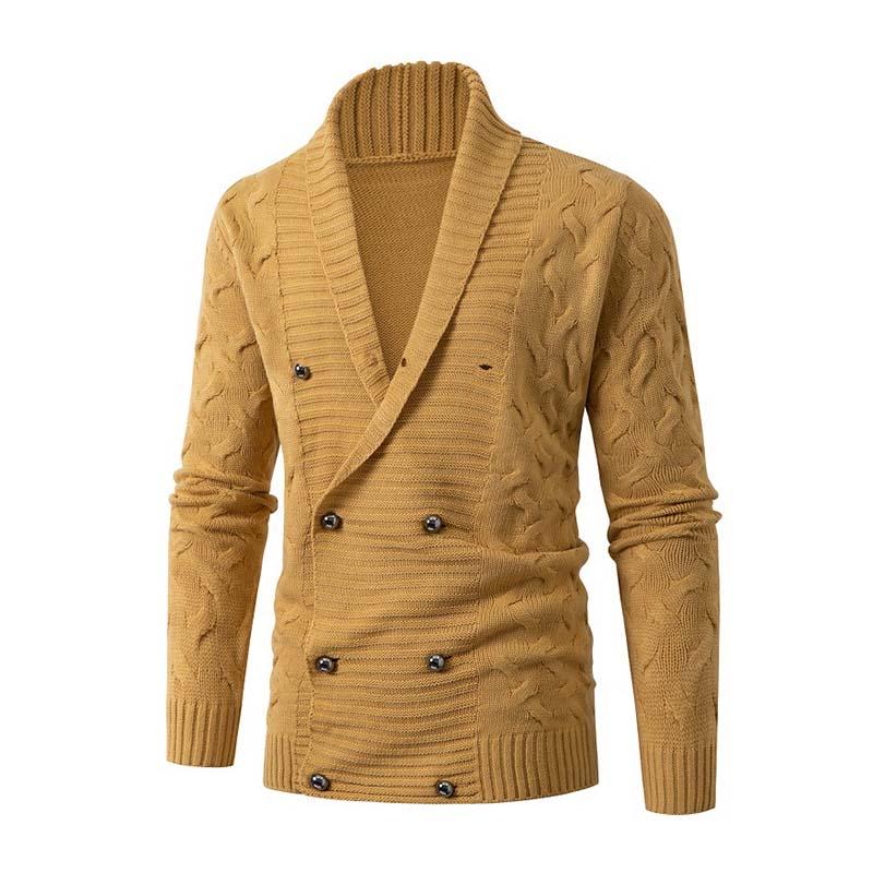 Men's Classic Vintage Slim Fit Button Thick Knit Cardigan