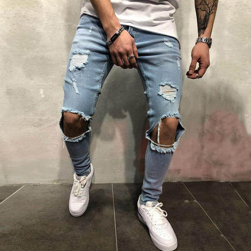 Men's Casual Ripped Jeans