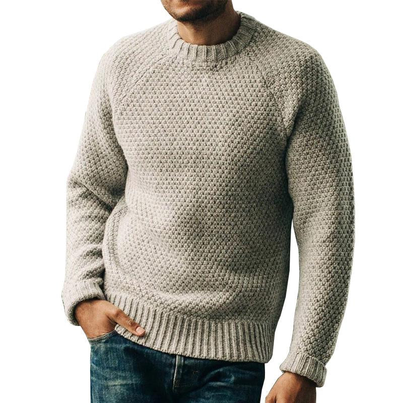 Men's Vintage Casual Round Neck Pullover Knitwear