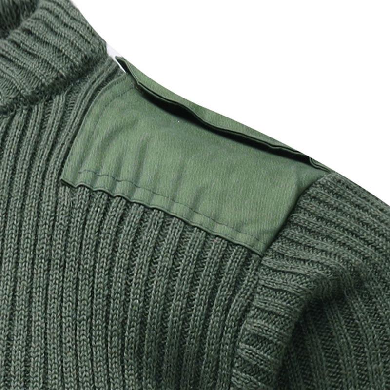 Men's Outdoor Stitching Round Neck Windproof Sweater