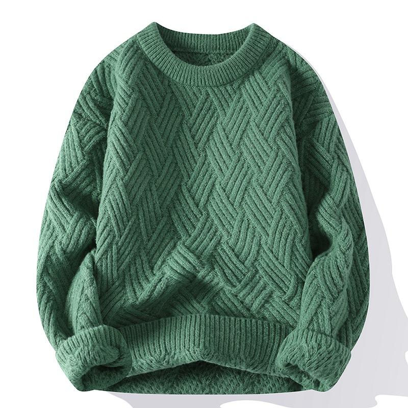 Men's Casual Twist Pullover Knitwear