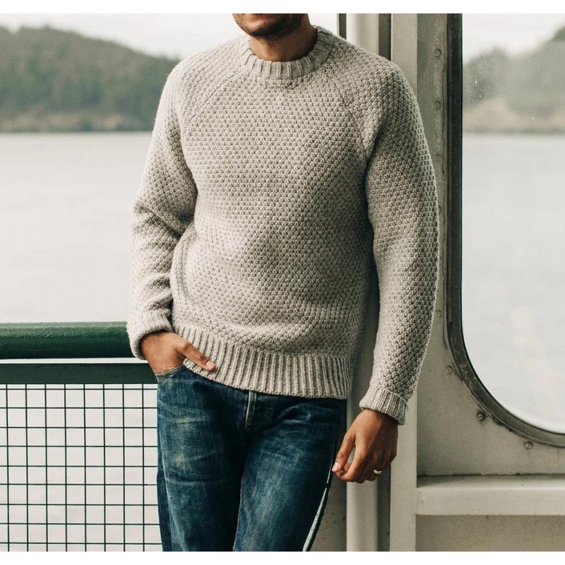 Men's Vintage Casual Round Neck Pullover Knitwear