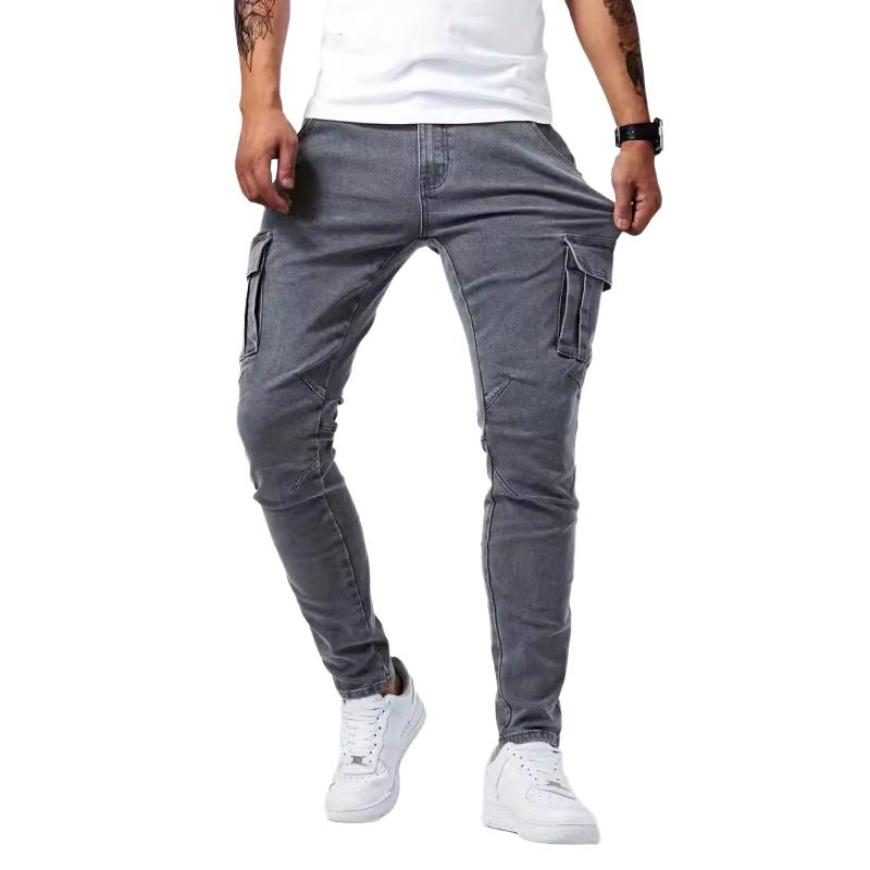 Men's Slim Multi-pocket Casual Jeans