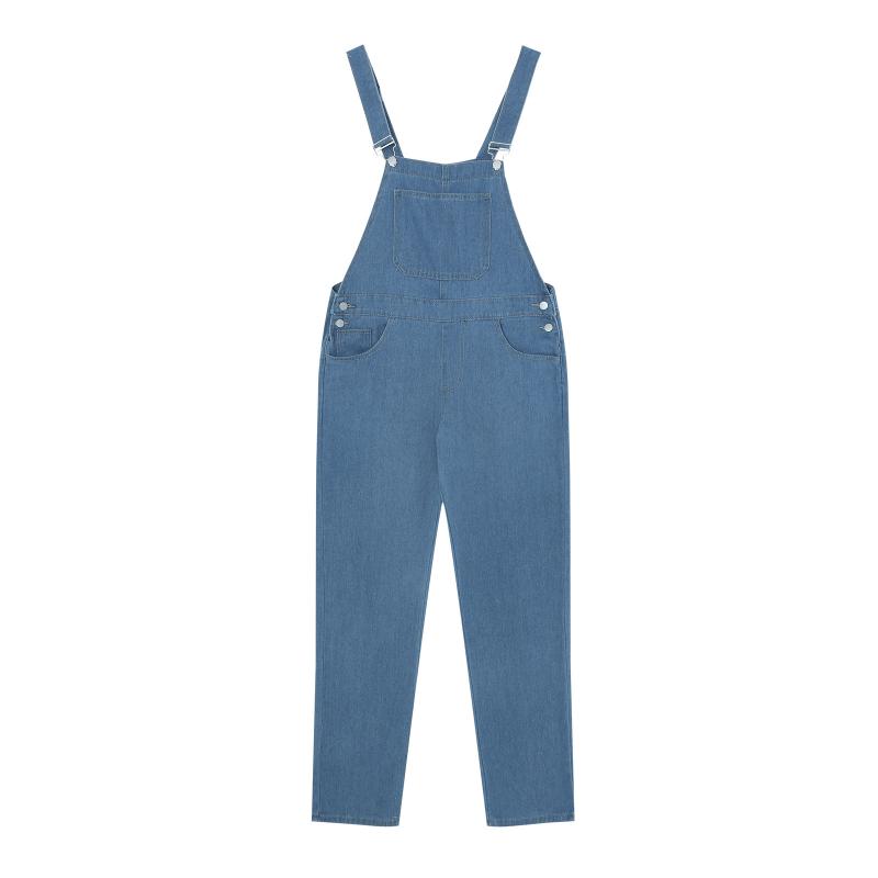 Men's Vintage Washed Distressed Denim Jumpsuit